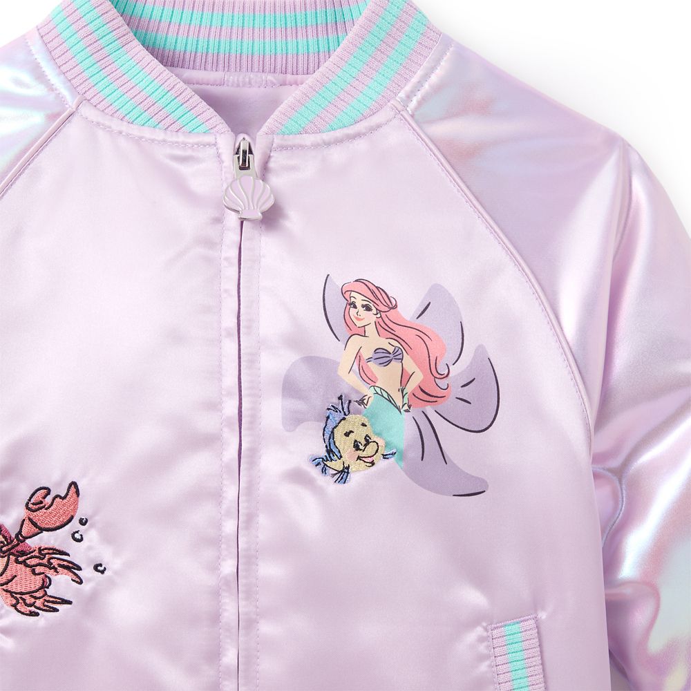 Ariel Bomber Jacket for Girls &ndash; The Little Mermaid &ndash; Personalized