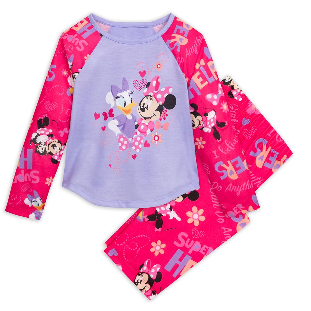 Minnie Mouse and Daisy Duck Pajamas for Girls