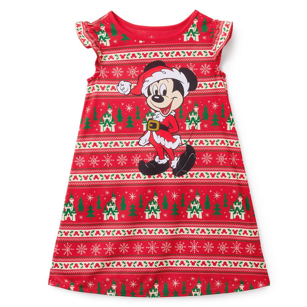 Santa Mickey Mouse Holiday Nightshirt for Girls Official shopDisney