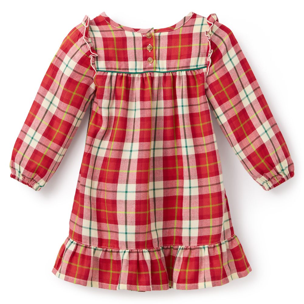 Santa Minnie Mouse Plaid Holiday Nightshirt for Girls