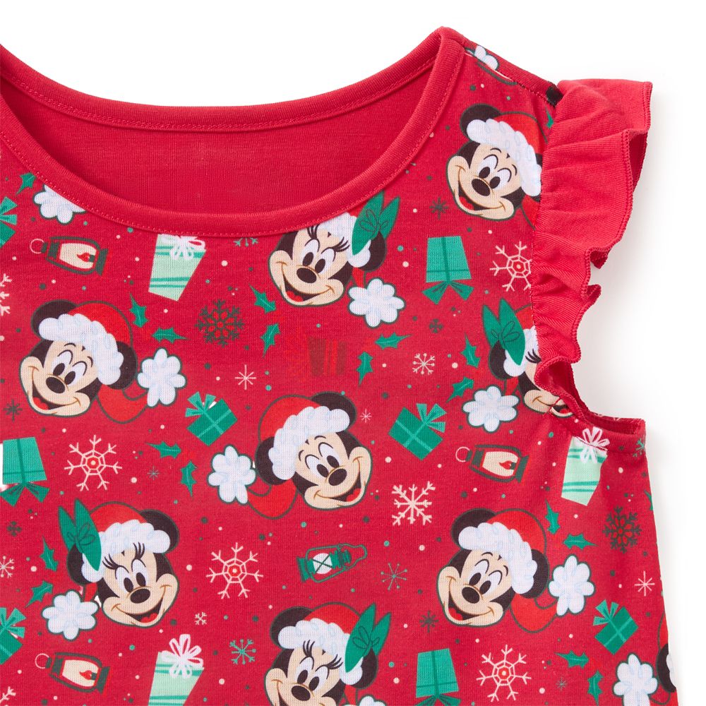 Santa Mickey and Minnie Mouse Holiday Nightshirt for Girls