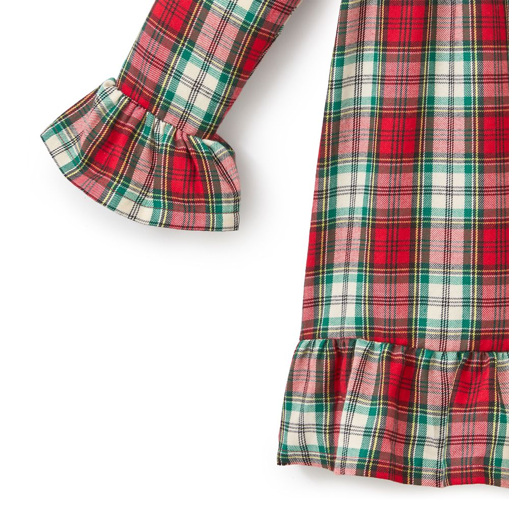 Santa Minnie Mouse Plaid Holiday Nightshirt for Girls &ndash; Personalized