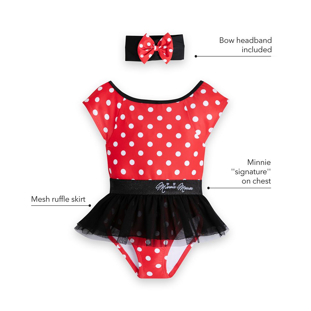 Minnie Mouse Deluxe Swimsuit Set for Girls