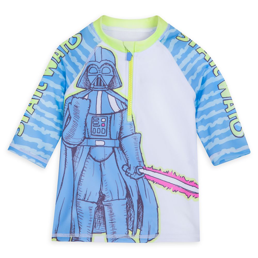Darth Vader Half-Zip Rash Guard for Kids &ndash; Star Wars