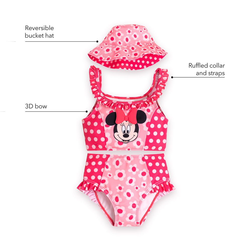 Minnie Mouse Deluxe Swimsuit Set for Girls
