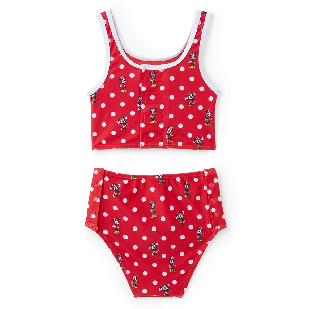 Minnie Mouse Two-Piece Bow Adaptive Swimsuit for Girls