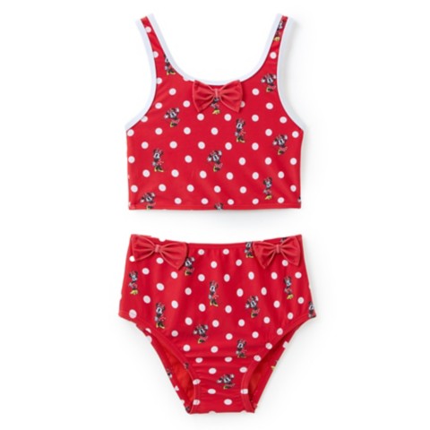 Детские купальники Disney Minnie Mouse Two-Piece Bow Adaptive Swimsuit for Girls