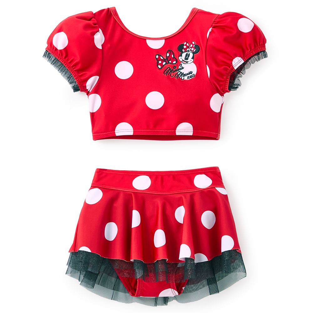 Minnie Mouse Deluxe Swimsuit for Girls - Three-Piece