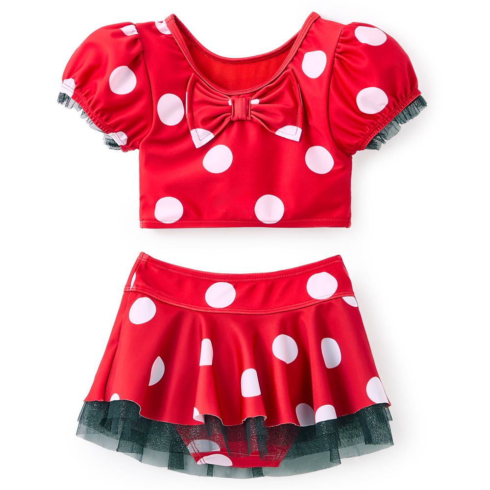 Minnie Mouse Deluxe Swimsuit for Girls - Three-Piece