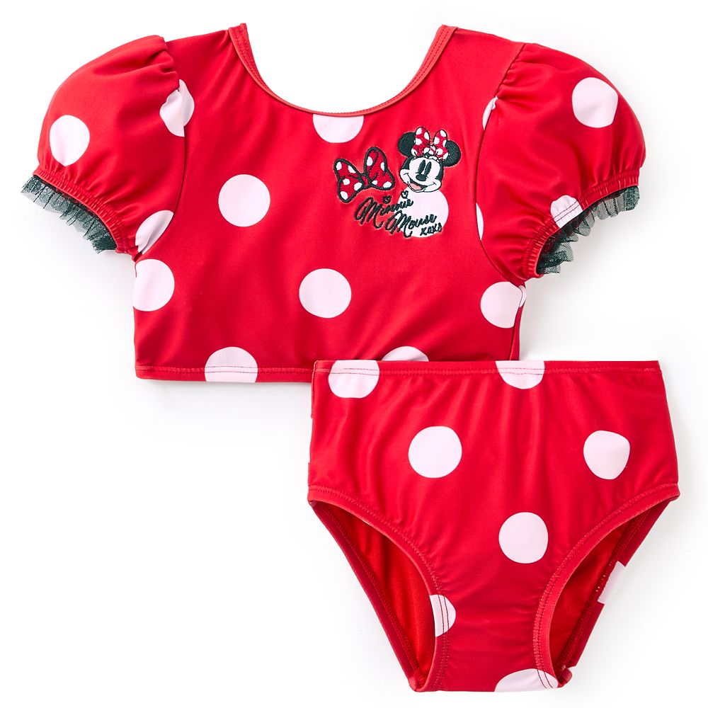 Minnie Mouse Deluxe Swimsuit for Girls - Three-Piece