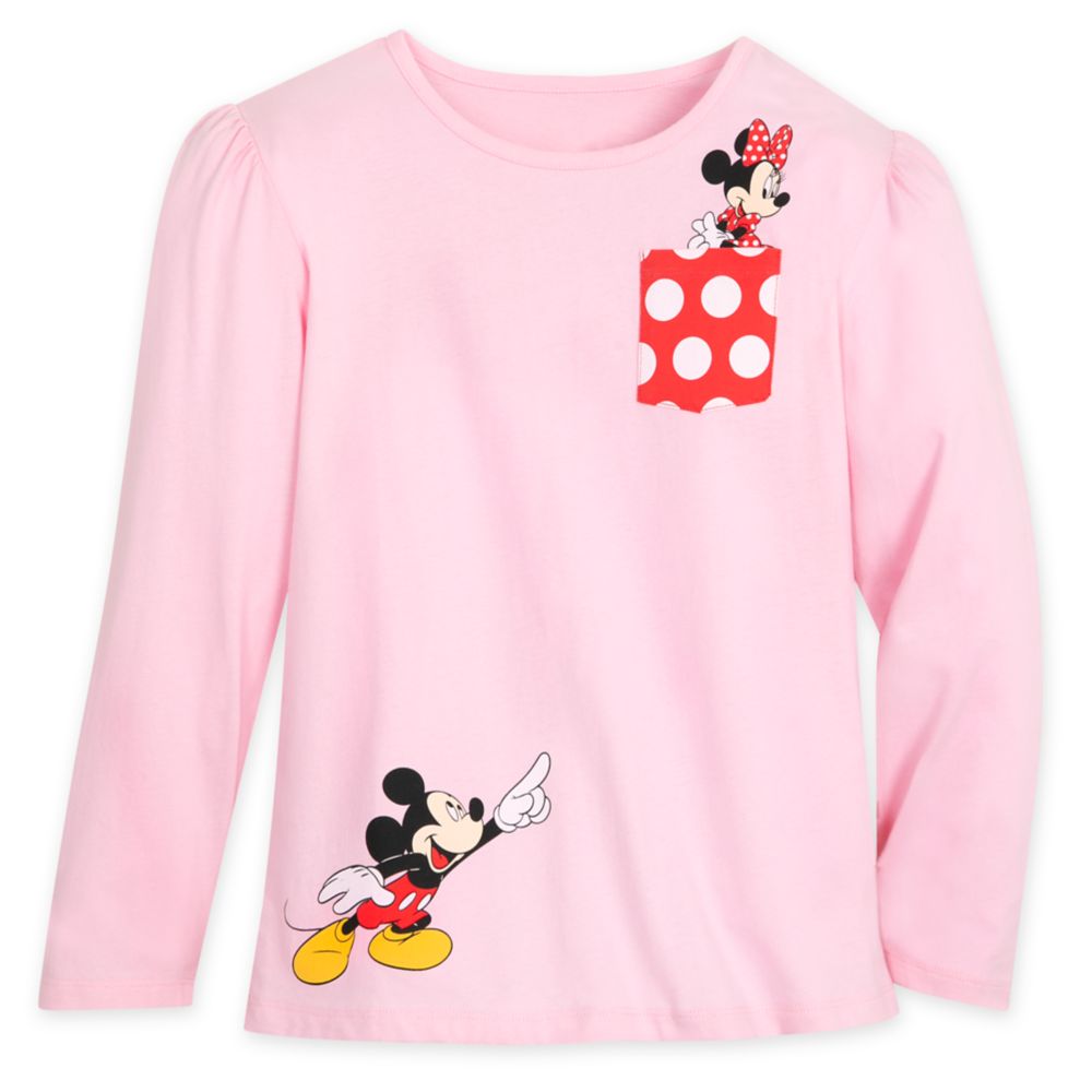 Mickey and Minnie Mouse Long Sleeve Top for Girls Official shopDisney