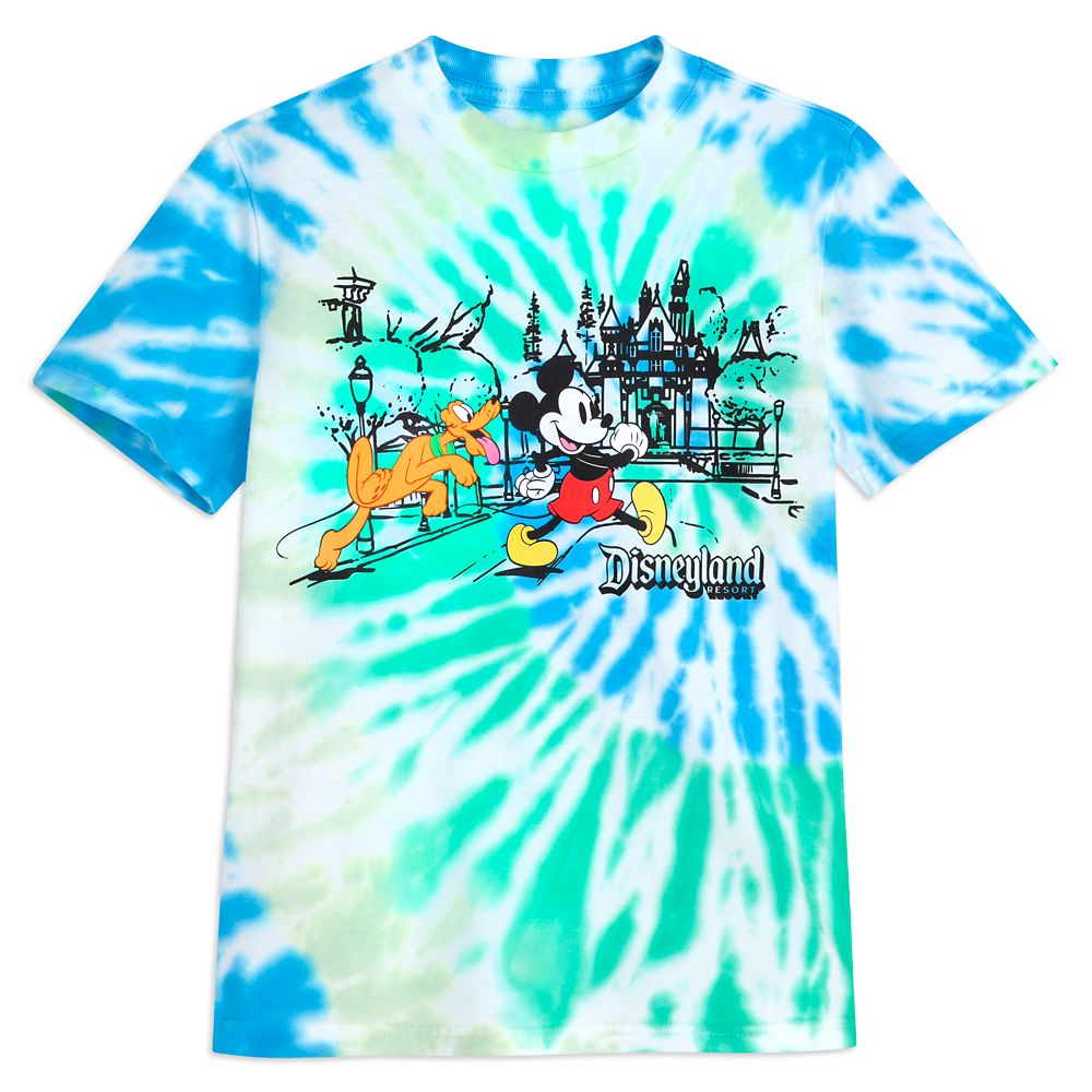 Mickey Mouse and Pluto Tie-Dye T-Shirt for Kids – Disneyland | Disney Store