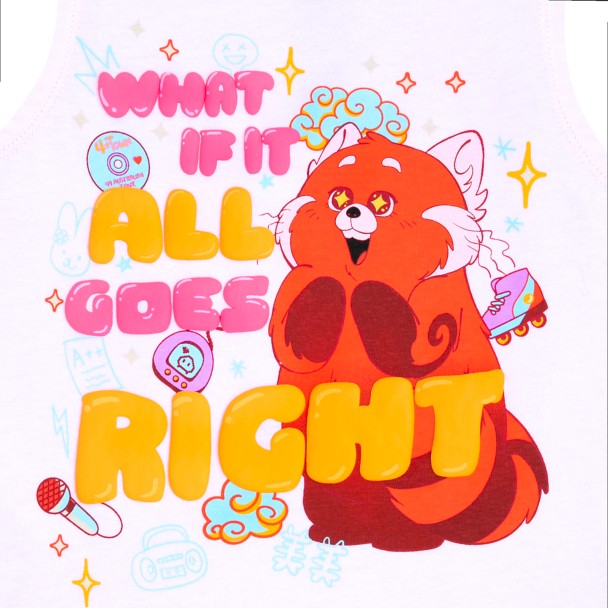 Panda Mei Fashion Tank Top for Girls – Turning Red | Disney Panda Mei Fashion Tank Top for Girls – Turning Red | Disney