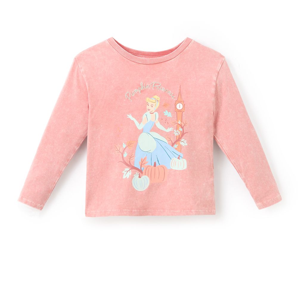 Cinderella Halloween Long Sleeve Fashion T-Shirt for Girls