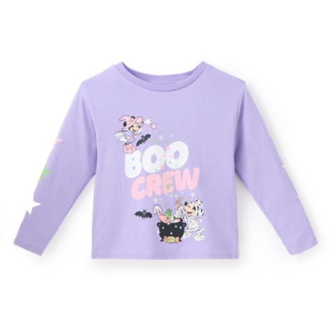 Детские футболки Disney Mickey and Minnie Mouse Halloween Long Sleeve Fashion T-Shirt for Girls