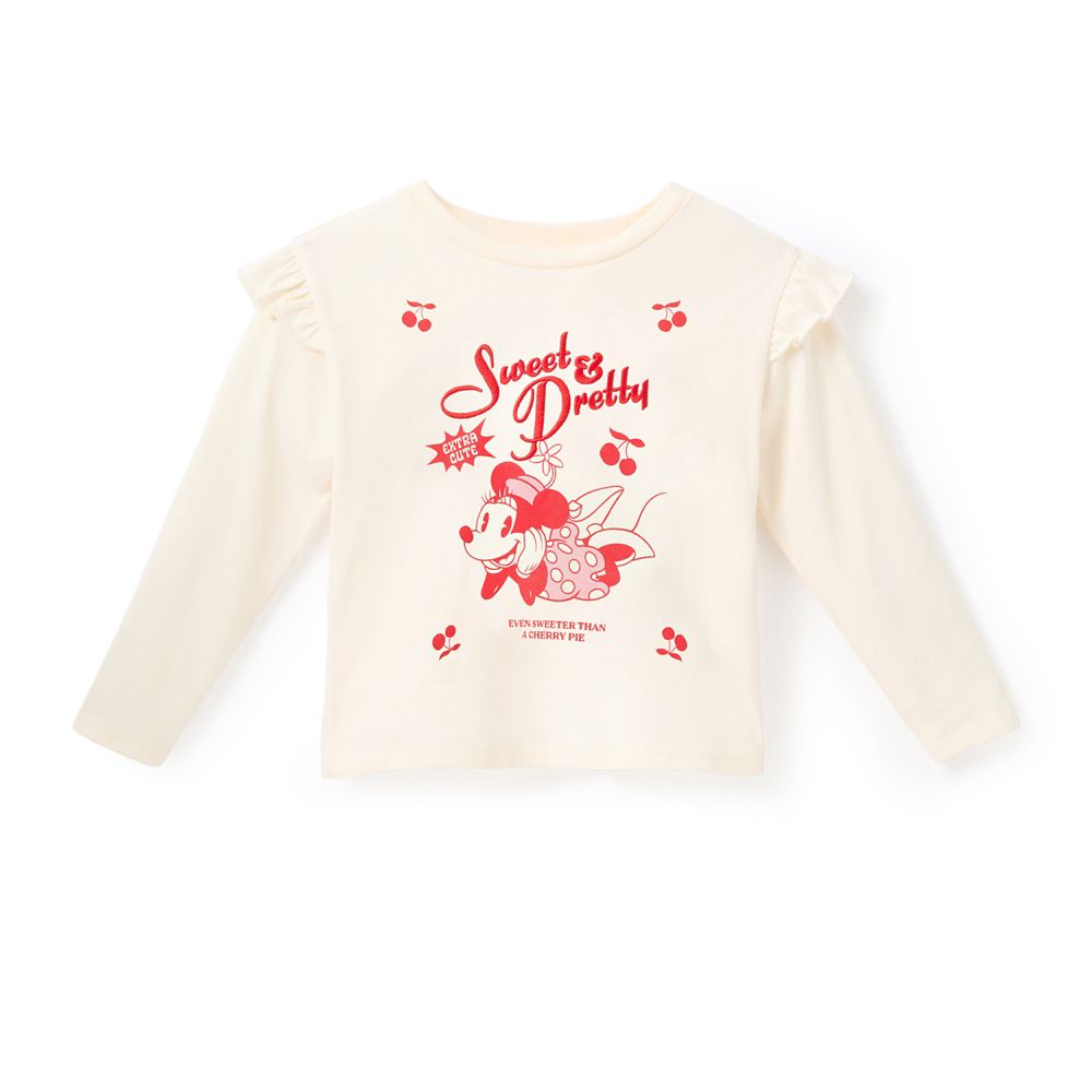 Minnie Mouse with Cherries Fashion T-Shirt for Girls