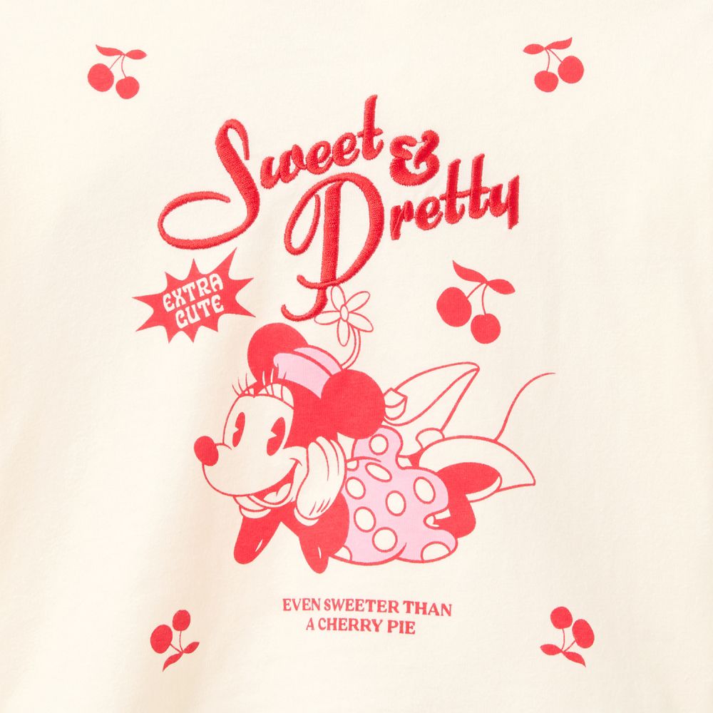 Minnie Mouse with Cherries Fashion T-Shirt for Girls
