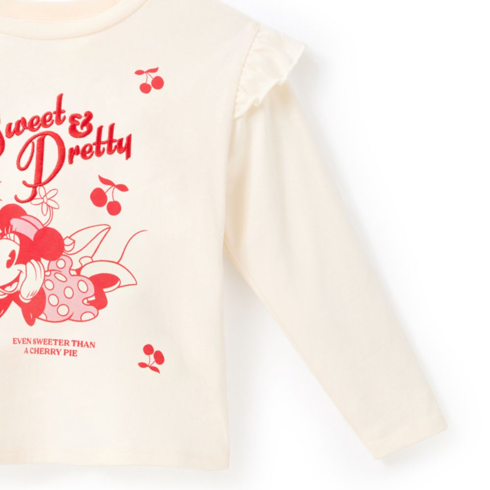 Minnie Mouse with Cherries Fashion T-Shirt for Girls