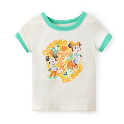 Детские футболки Disney Mickey and Minnie Mouse Fashion Ringer T-Shirt for Girls