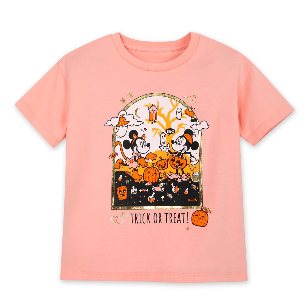 Mickey and Minnie Mouse Halloween T-Shirt for Kids