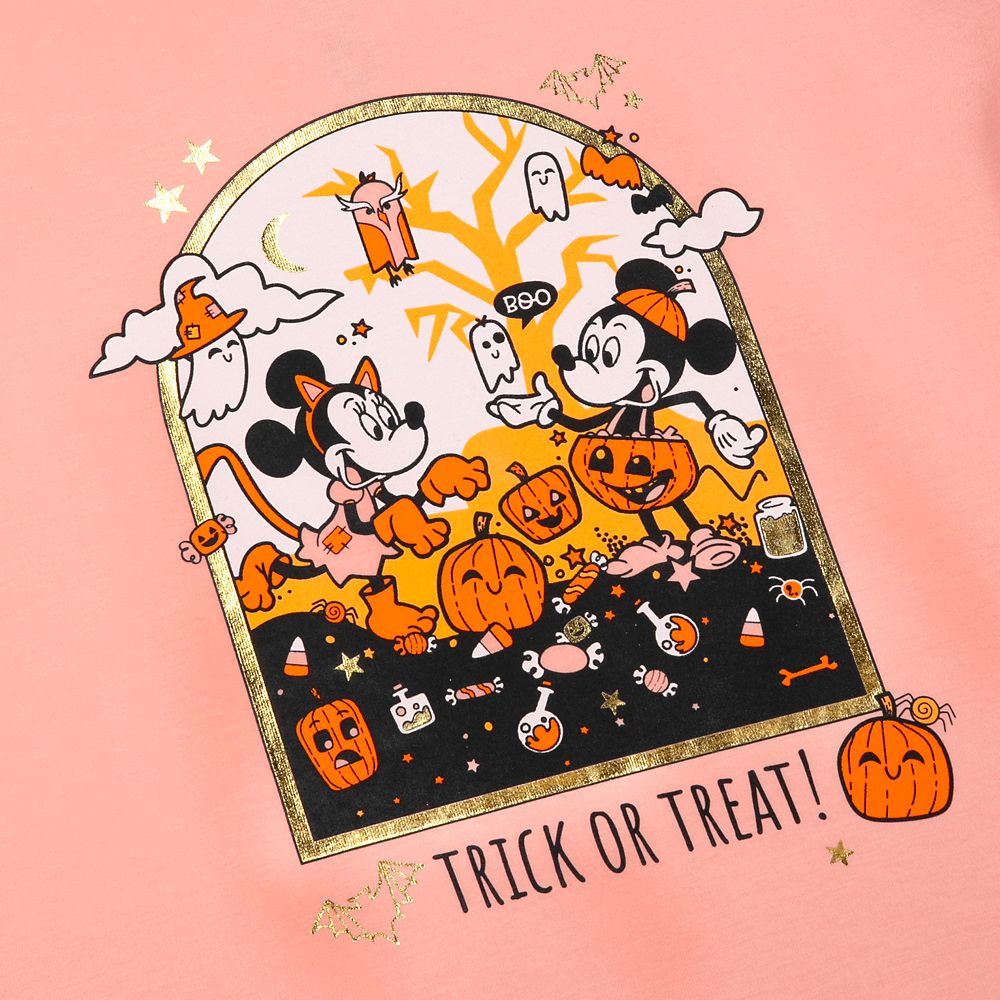 Mickey and Minnie Mouse Halloween T-Shirt for Kids