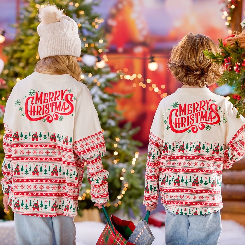 Santa Mickey Mouse ''Merry Christmas'' Fair Isle Spirit Jersey for Kids