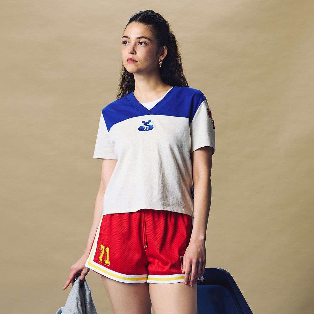 Mickey Mouse Collegiate Shorts for Women