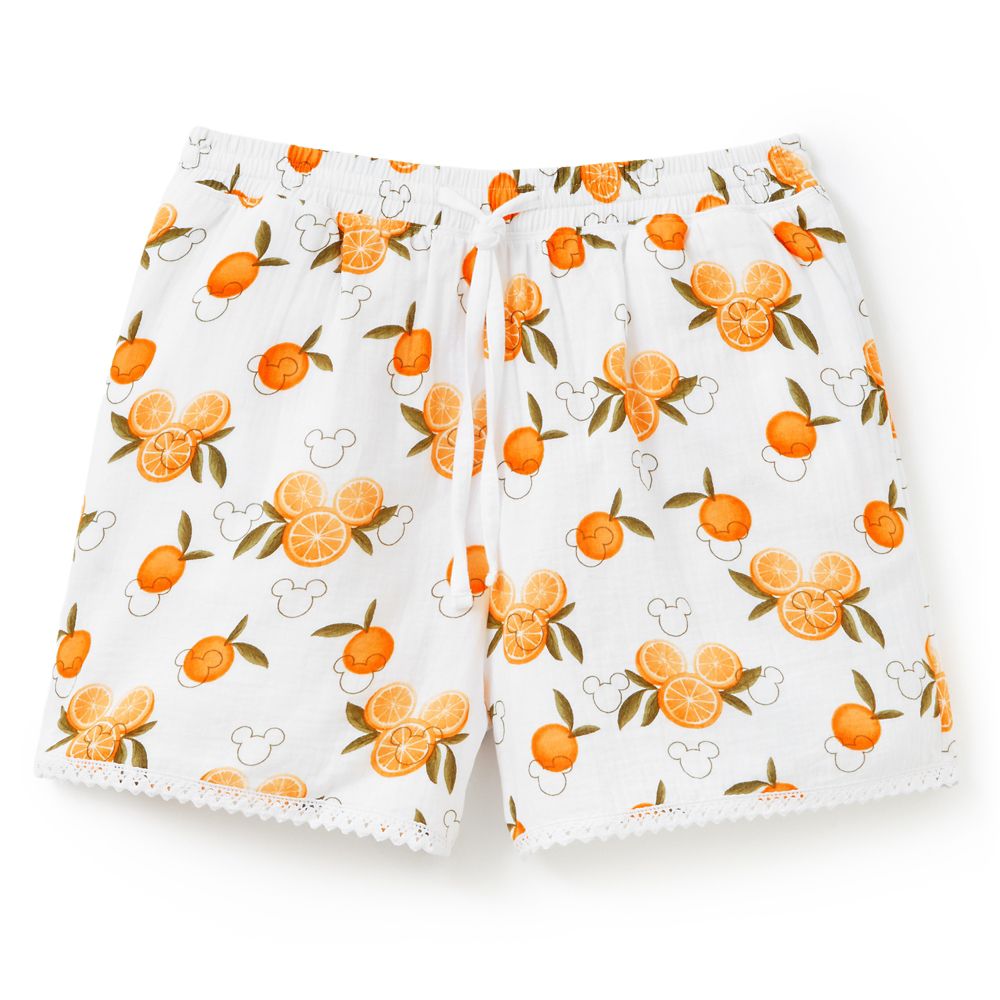 Mickey Mouse Icon Oranges Shorts for Women