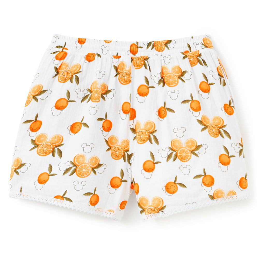 Mickey Mouse Icon Oranges Shorts for Women