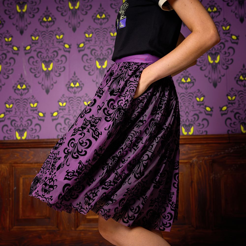 The Haunted Mansion Flocked Skirt for Women by Her Universe &ndash; Exclusive