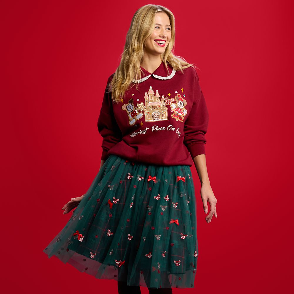 Minnie Mouse Peppermint Swirl Skirt for Women by Her Universe