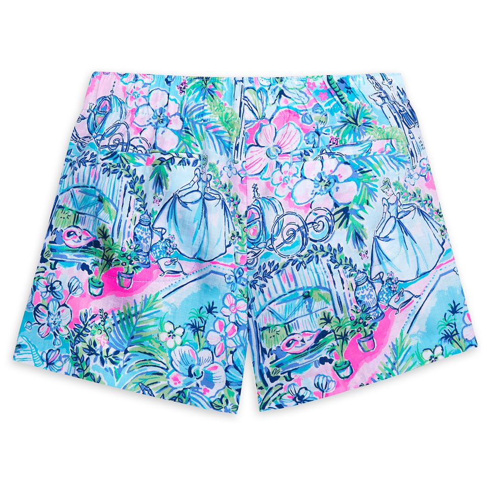 Cinderella Lilo Linen Shorts for Women by Lilly Pulitzer - Disney Parks