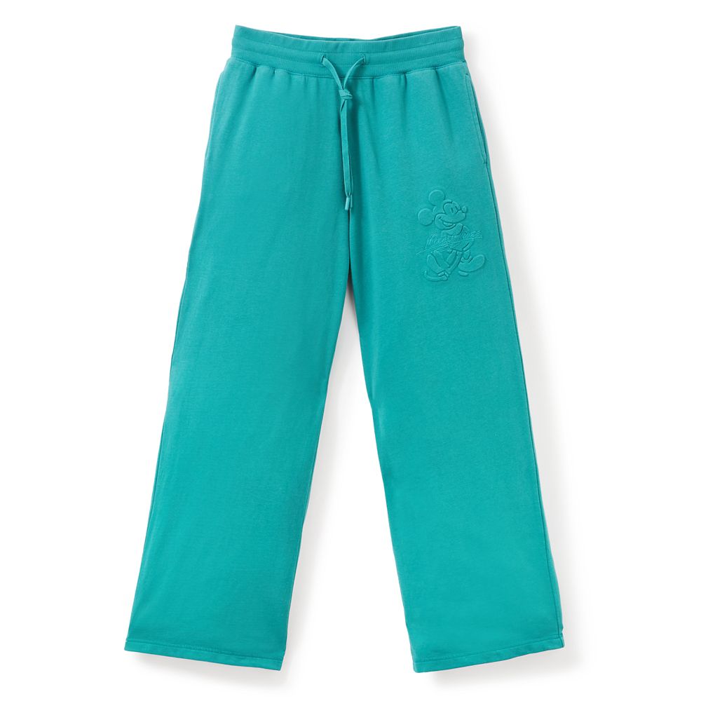 Mickey Mouse Lounge Pants for Women &ndash; Teal Green
