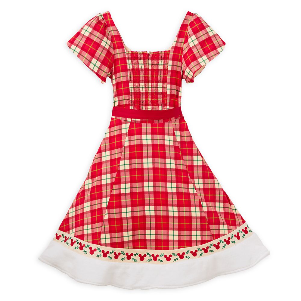 Mickey Mouse Icon Holiday Plaid Dress for Women