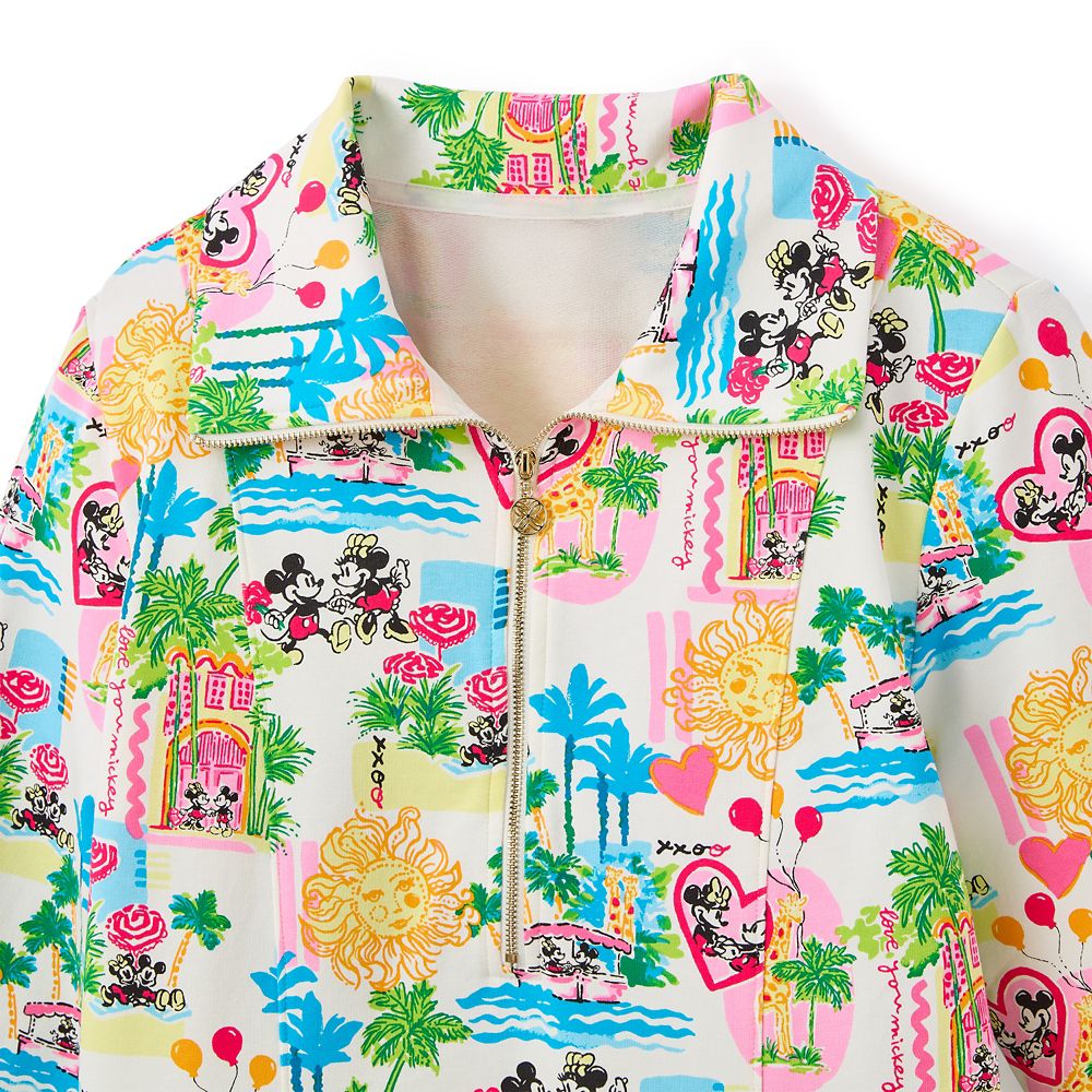 Mickey and Minnie Mouse Eleni Half-Zip Pullover Dress for Women by Lilly Pulitzer &ndash;&nbsp;Disney Parks