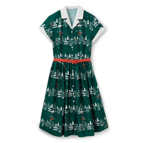 Unique Vintage Winnie the Pooh Holiday Swing Dress for Women by