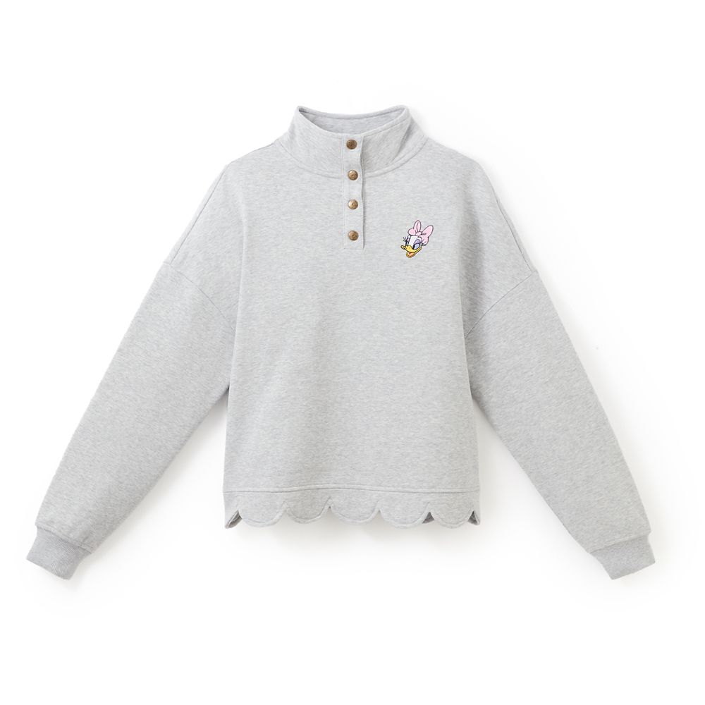 Daisy Duck 1/4 Snap Pullover for Women