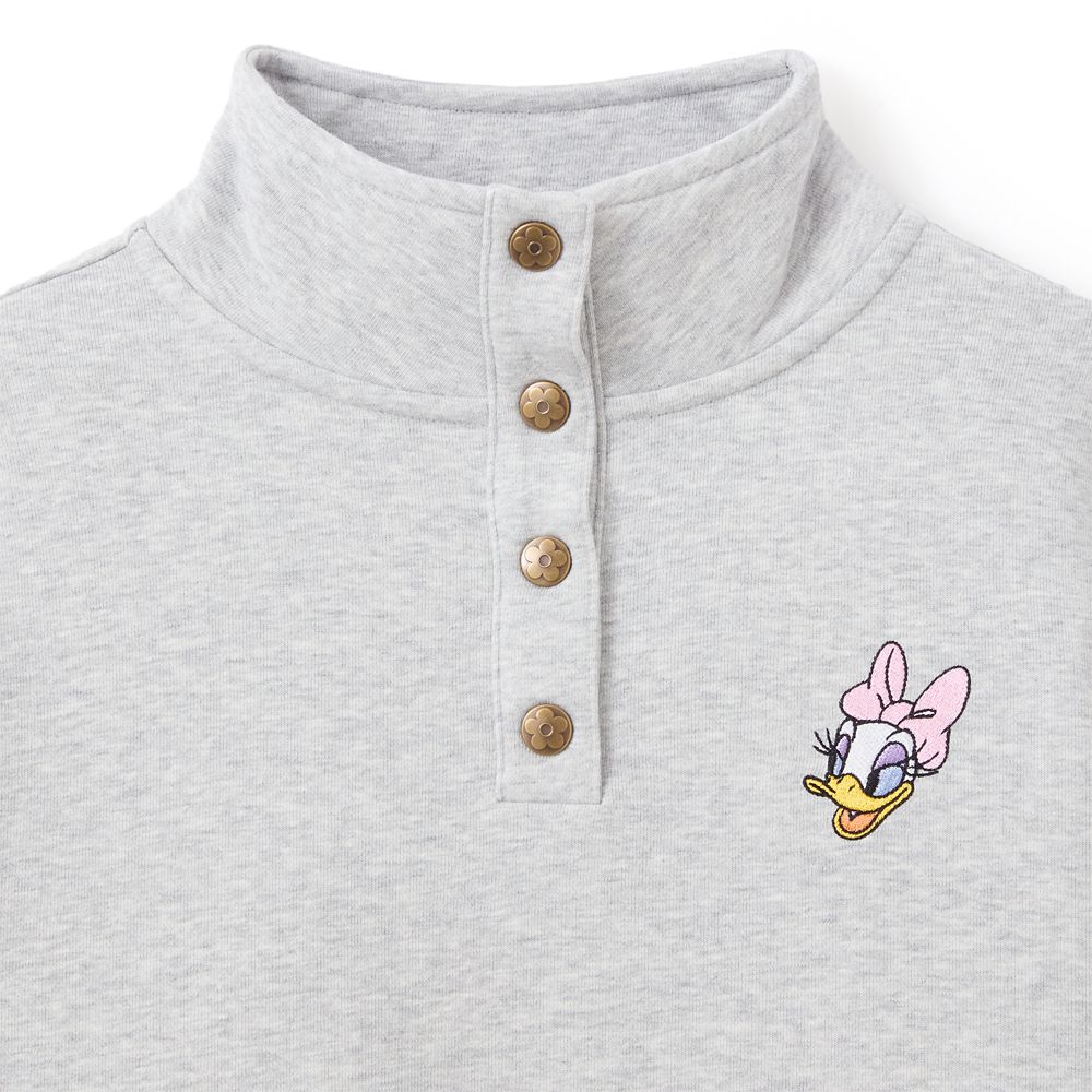 Daisy Duck 1/4 Snap Pullover for Women