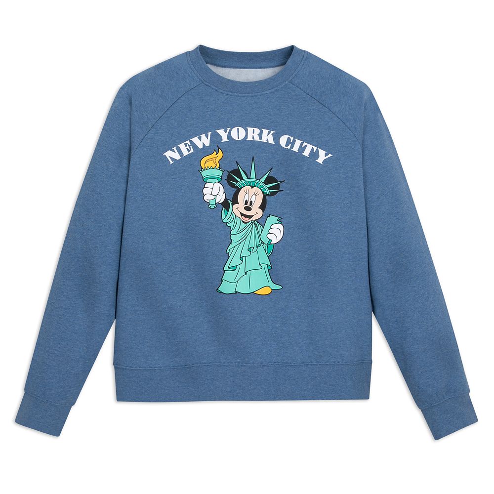 Minnie Mouse Statue of Liberty Pullover Sweatshirt for Women New York City Official shopDisney