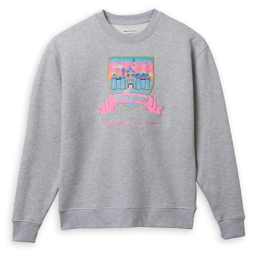 Disneyland Crest Pullover Sweatshirt for Women by Stoney Clover Lane  Gray