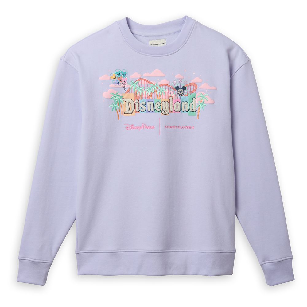 Disneyland Marquee Pullover Sweatshirt for Women by Stoney