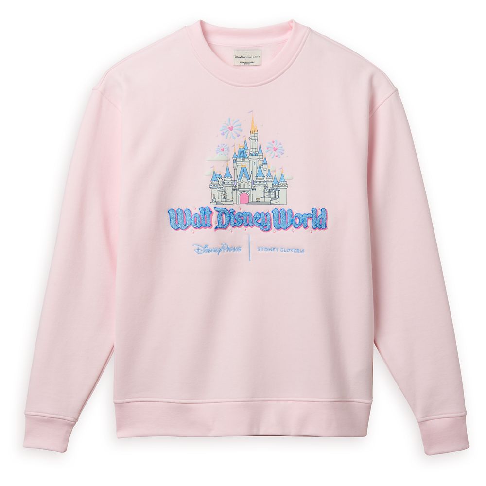 Walt Disney World Cinderella Castle Pullover Sweatshirt for Women by Stoney Clover Lane Pink
