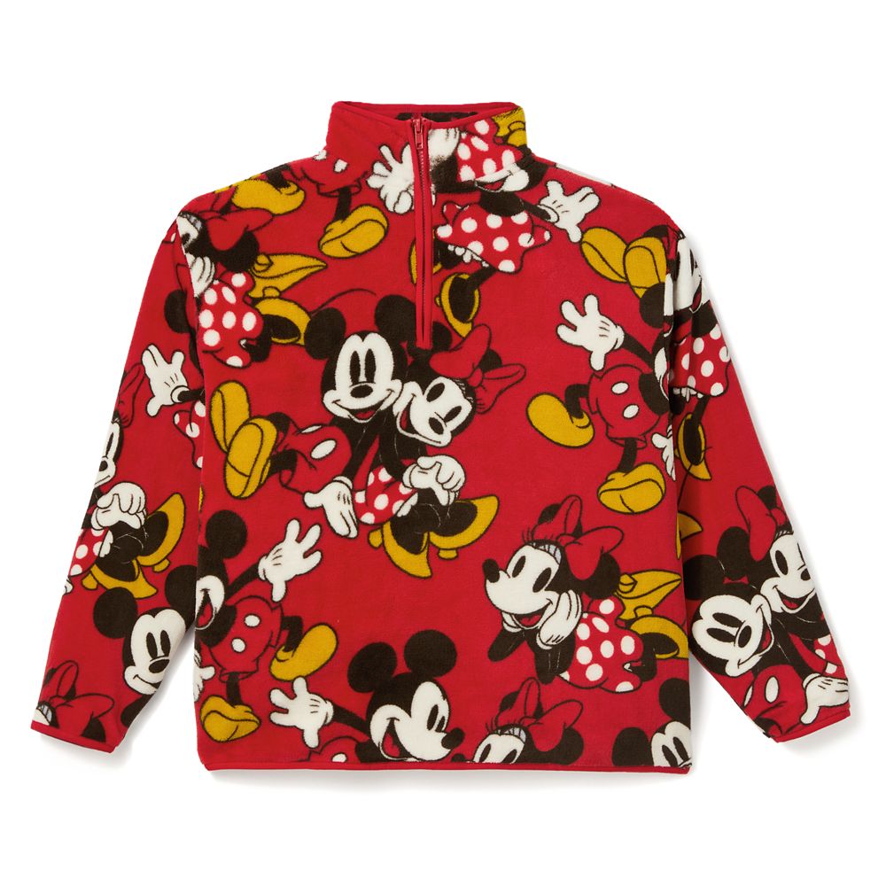 トップス minnie Mickey and Minnie Mouse 1/4 Zip Fleece Pullover for Women