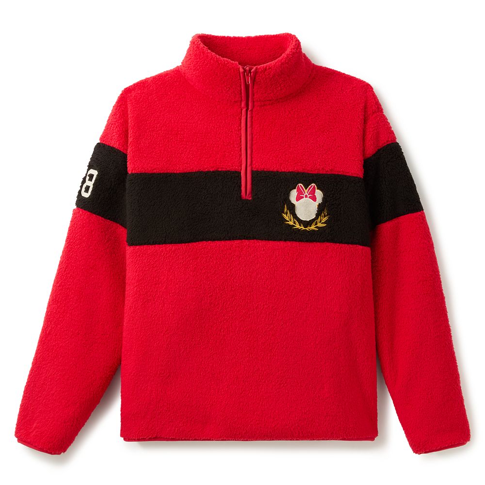 Minnie Mouse Icon 1/4 Zip Fleece Pullover for Women