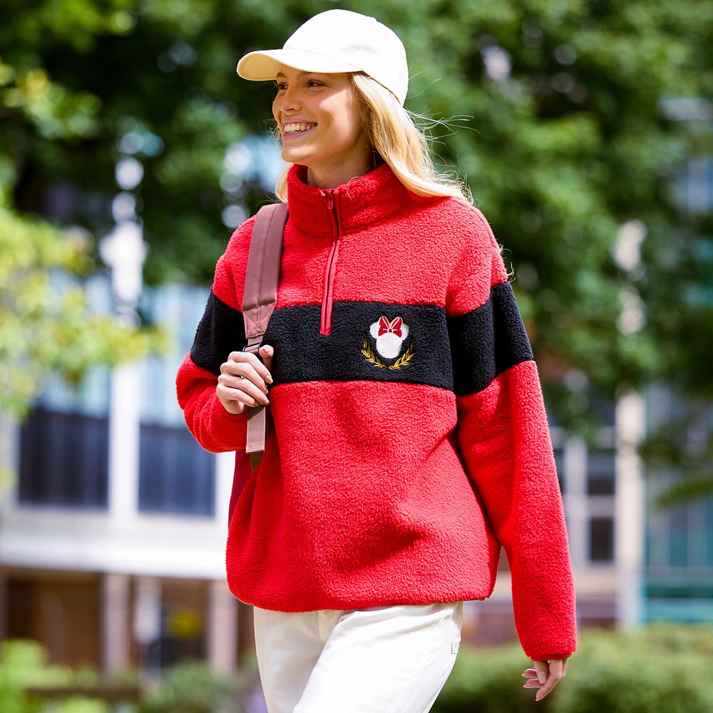 Minnie Mouse Icon 1/4 Zip Fleece Pullover for Women &ndash; Exclusive