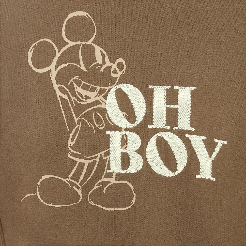 Mickey Mouse ''Oh Boy!'' Pullover Sweatshirt for Adults