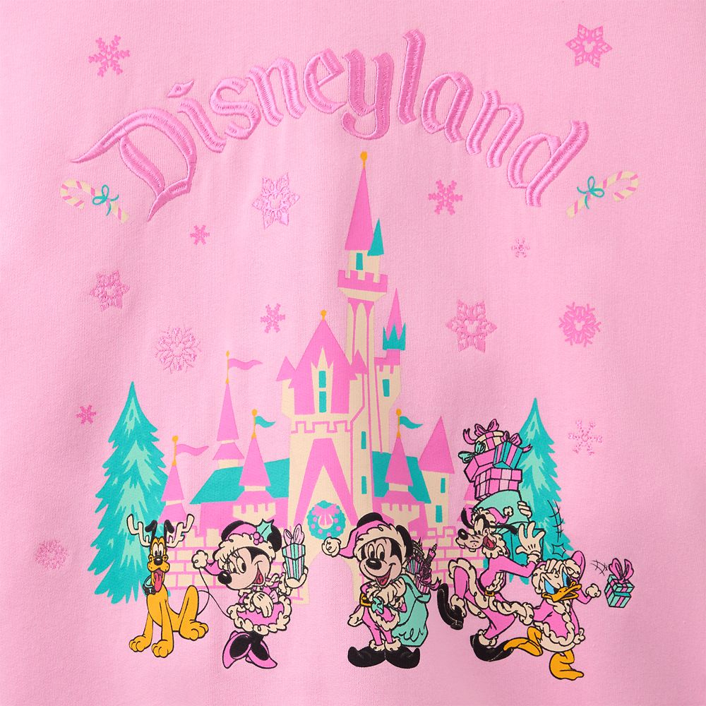 Santa Mickey Mouse and Friends Holiday Pullover Sweatshirt for Women &ndash; Disneyland