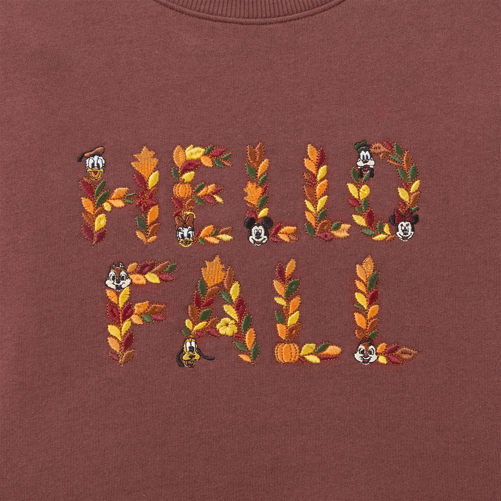 Mickey Mouse and Friends ''Hello Fall'' Pullover Sweatshirt for Women