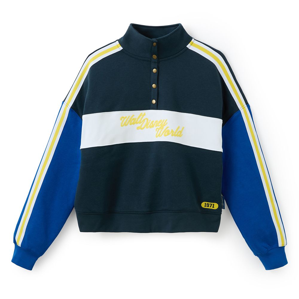 Walt Disney World Collegiate 1/4 Snap Pullover Sweatshirt for Women