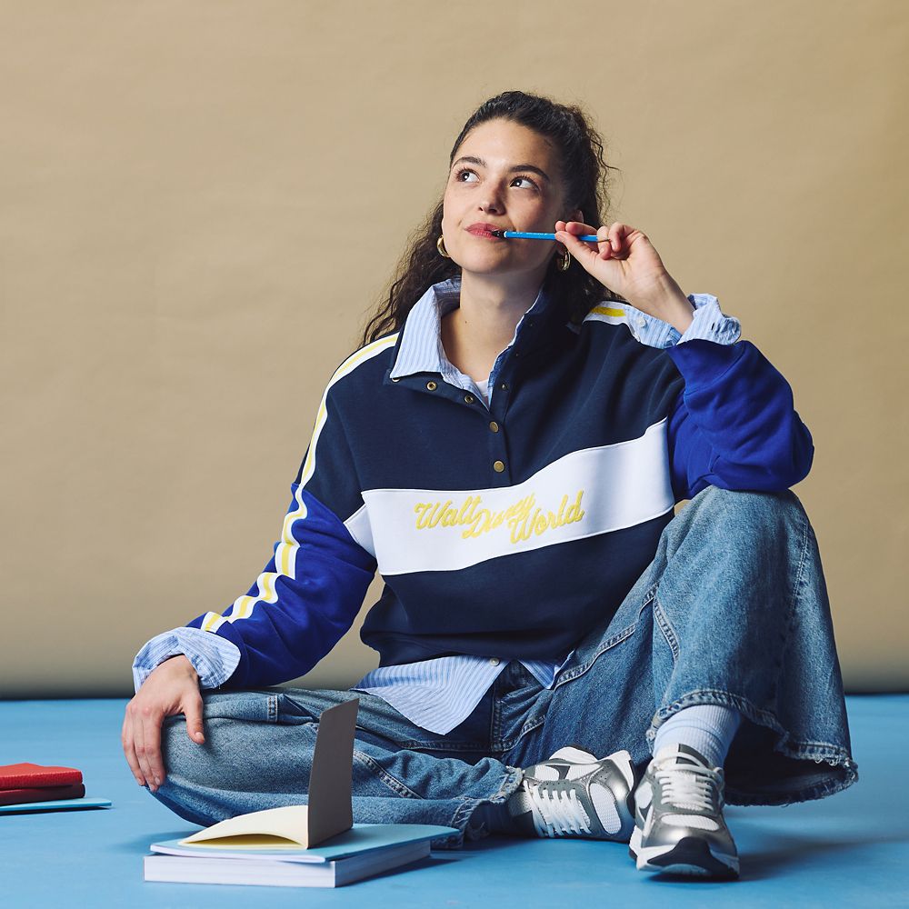 Walt Disney World Collegiate 1/4 Snap Pullover Sweatshirt for Women